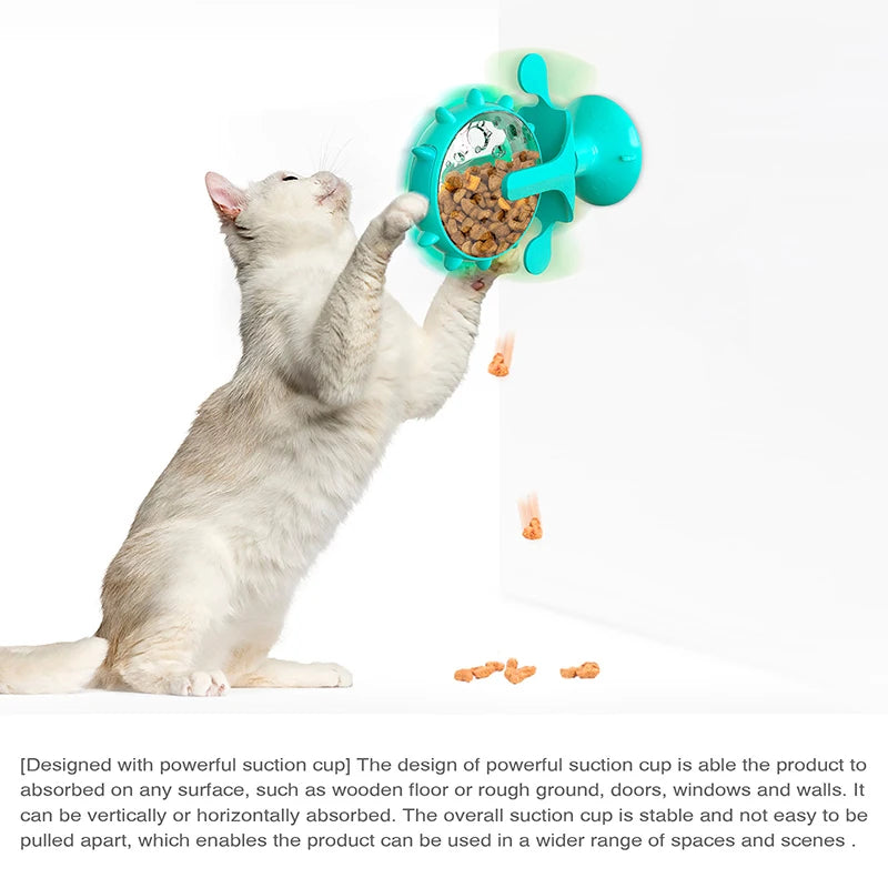 Interactive Pet Feeding Wheel – Slow Feeder Toy for Dogs & Cats, 360° Rotating Food Dispenser, Fun Anxiety Relief and Training Tool