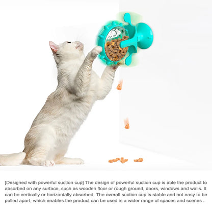 Interactive Pet Feeding Wheel – Slow Feeder Toy for Dogs & Cats, 360° Rotating Food Dispenser, Fun Anxiety Relief and Training Tool