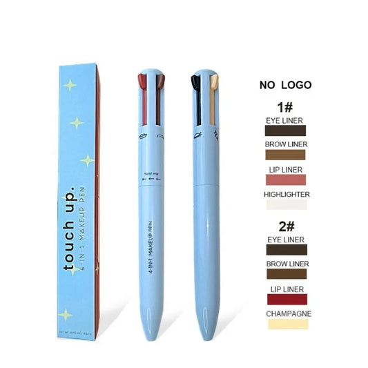 4-in-1 Multi-Effect Eyeliner Pen – Waterproof Eyebrow, Eyeliner, Contour, and Lip Liner Pencil for Long-Lasting Makeup