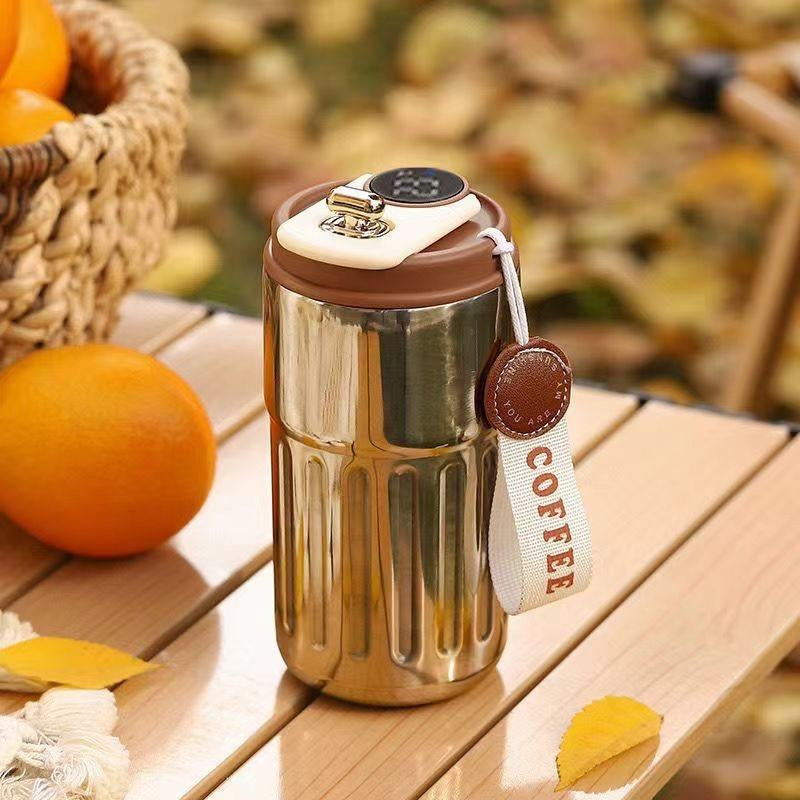 Smart Temperature Display Thermos Cup – 316 Stainless Steel Coffee Mug with Heat Resistance, Leak-Proof Design, Ideal for Car, Home, or Gifts