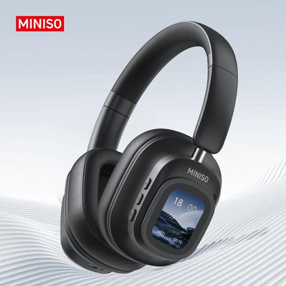 MINISO G90 Wireless ANC Headphones – Foldable Gaming Headset with Touch Display, HIFI Stereo, and Noise Cancellation for Phones, Computers, MP3