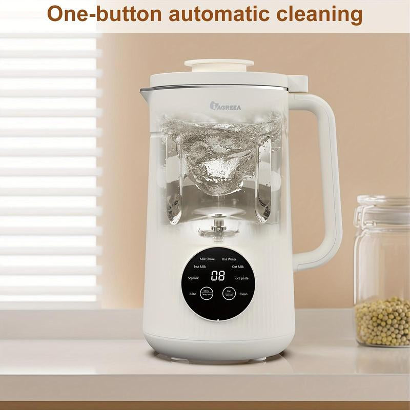 IAGREEA Automatic Nut Milk Maker – 1000ML Multifunctional Juicer for Coffee, Grains, and Juice, Easy Plug-and-Play Kitchen Appliance