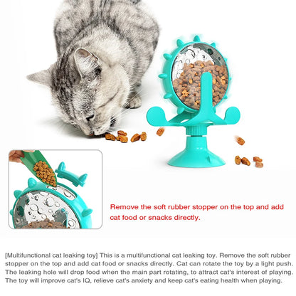 Interactive Pet Feeding Wheel – Slow Feeder Toy for Dogs & Cats, 360° Rotating Food Dispenser, Fun Anxiety Relief and Training Tool