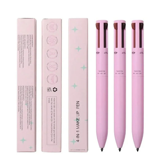 4-in-1 Multi-Effect Eyeliner Pen – Waterproof Eyebrow, Eyeliner, Contour, and Lip Liner Pencil for Long-Lasting Makeup