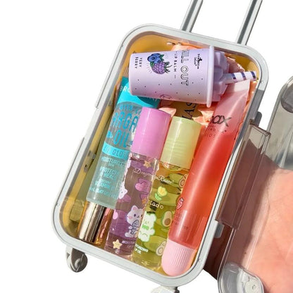 Unicorn Mini Suitcase Lip Kit – 5-Piece Gloss & Balm Set with Cute Storage Case