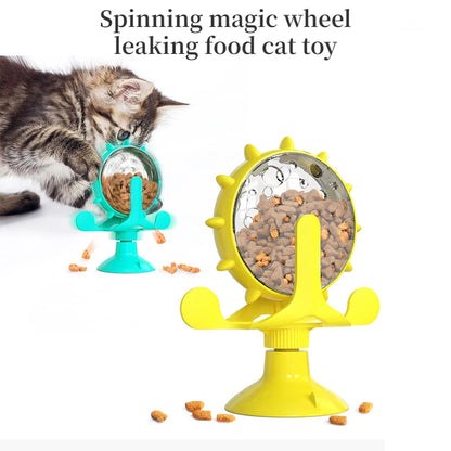 Interactive Pet Feeding Wheel – Slow Feeder Toy for Dogs & Cats, 360° Rotating Food Dispenser, Fun Anxiety Relief and Training Tool