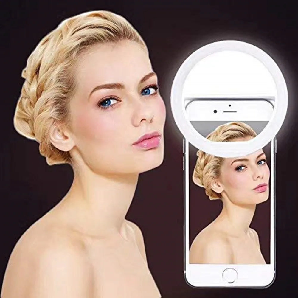 LED Selfie Ring Light – Adjustable Phone Photography Lighting for iPhone, Videos, and Photos