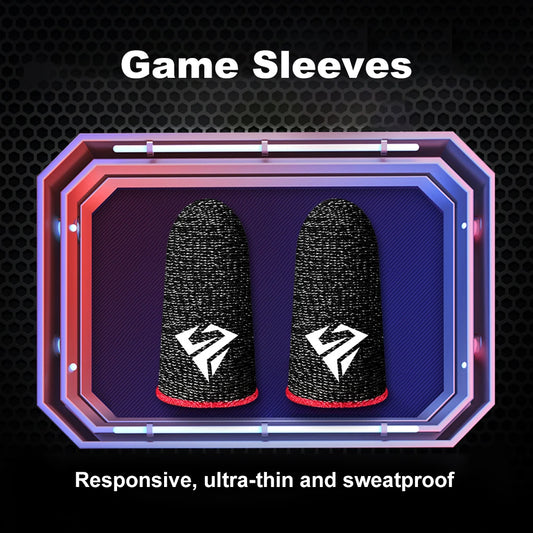 10Pcs Sweatproof Anti-Slip Gaming Finger Sleeves for PUBG, Mobile Games – Breathable Touchscreen Gloves